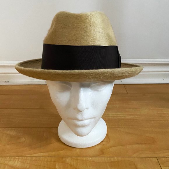 Biltmore Vintage Tan Fur Hat - 6 7/8 - Picture 2 of 6